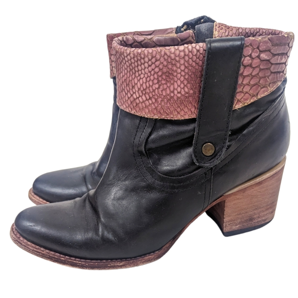 Freebird by Steven Black and Brown Ankle Boots